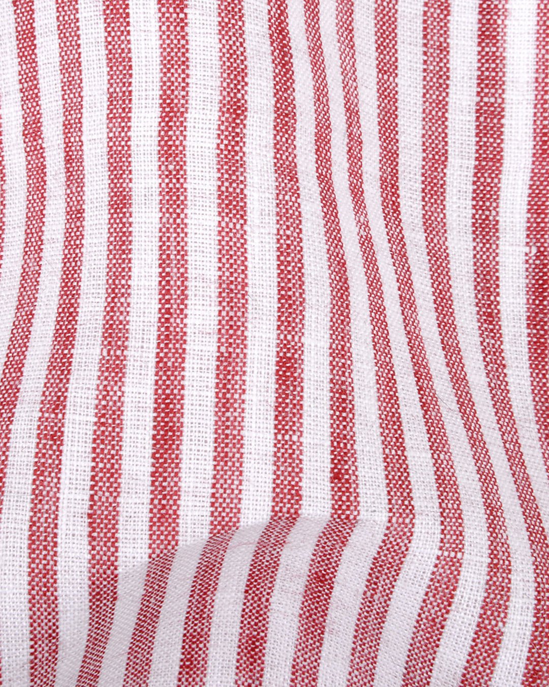 Linen: Red White Candy Stripes