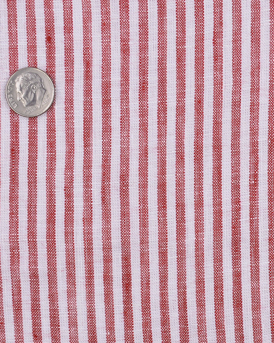 Linen: Red Candy Stripes - 4