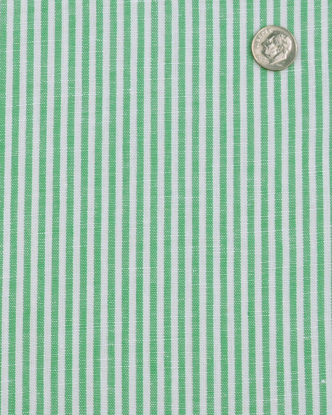 Linen: Green Candy  Stripes