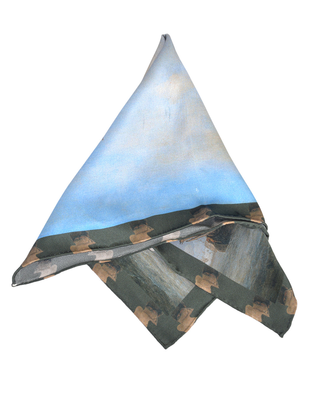 Pocket Square- Grey Sailor Boats - 3