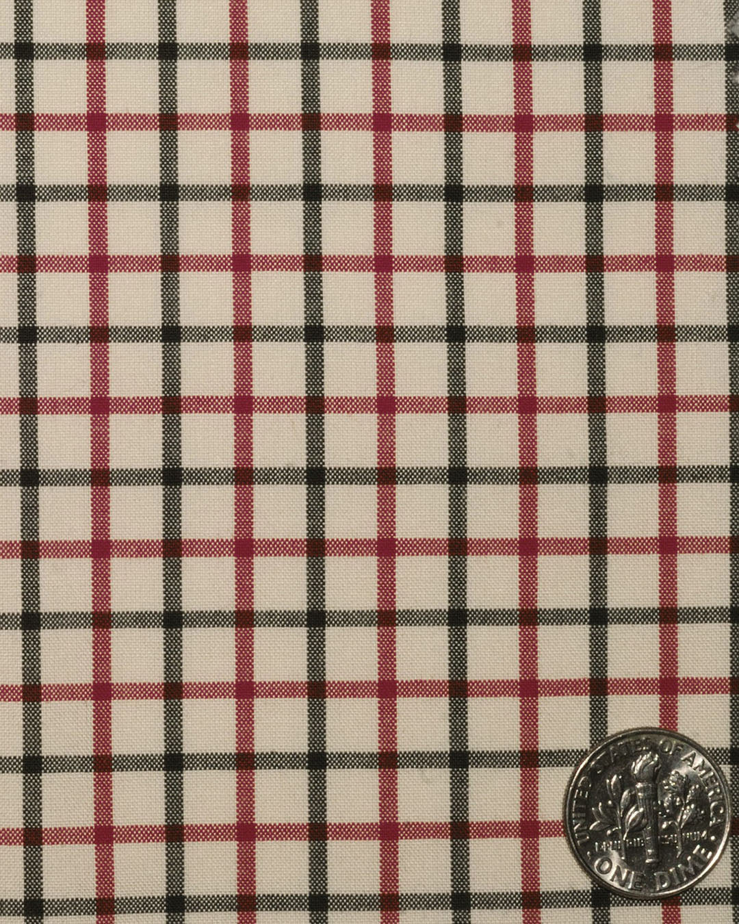 Country Checks Red Black Cream - 5