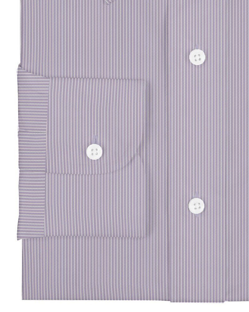 White Pin Stripes On Purple