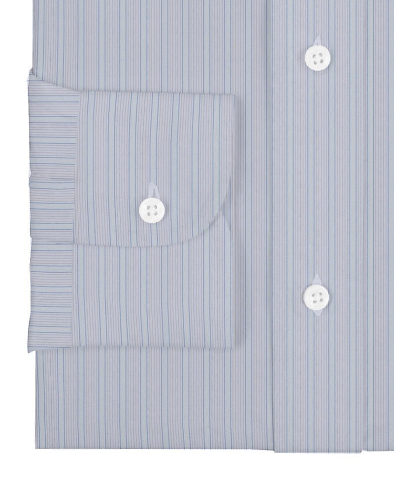 Sic-Tess White Purple Stripes With Silk