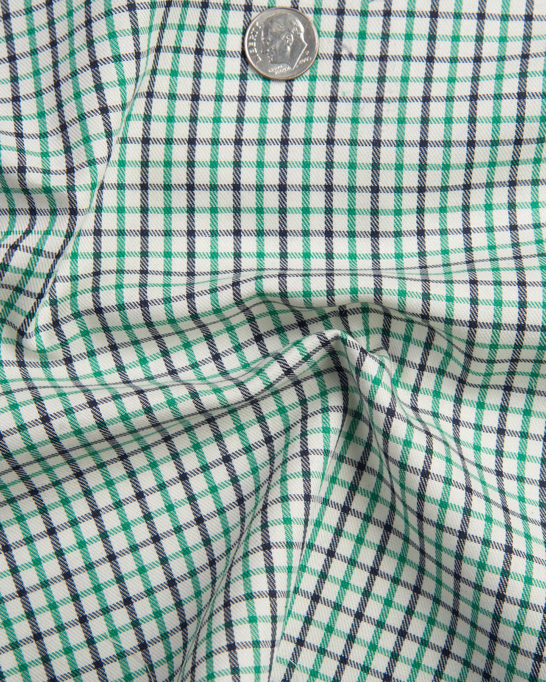 Green Black Tattersall Soft Twill