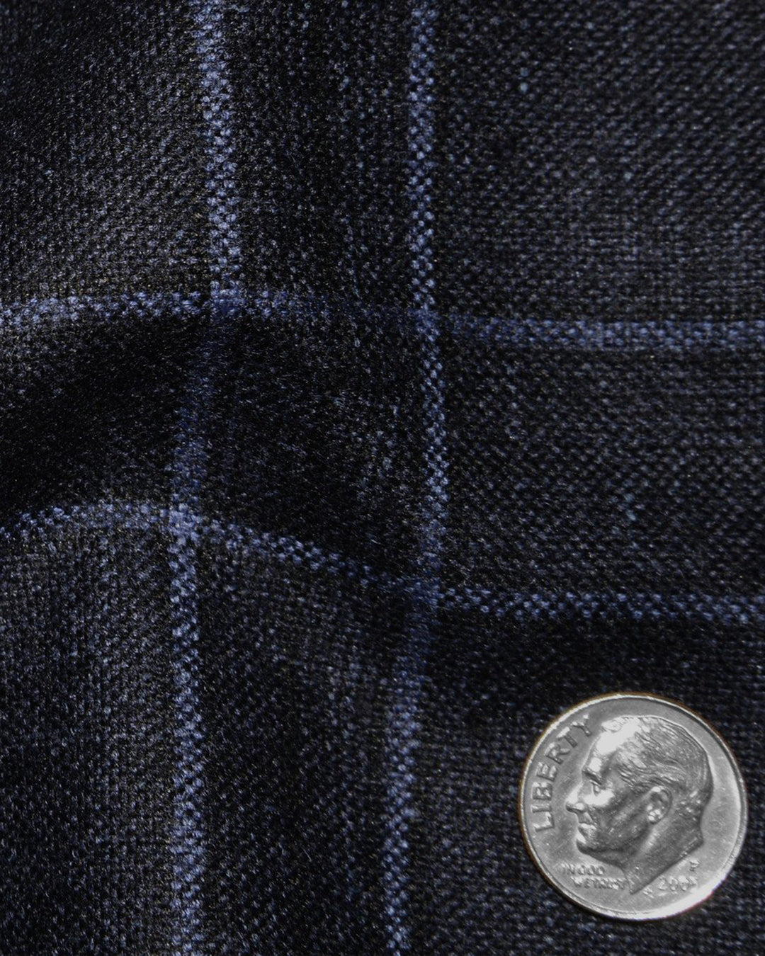 Loro Piana: Dark Blue Tartan Checks