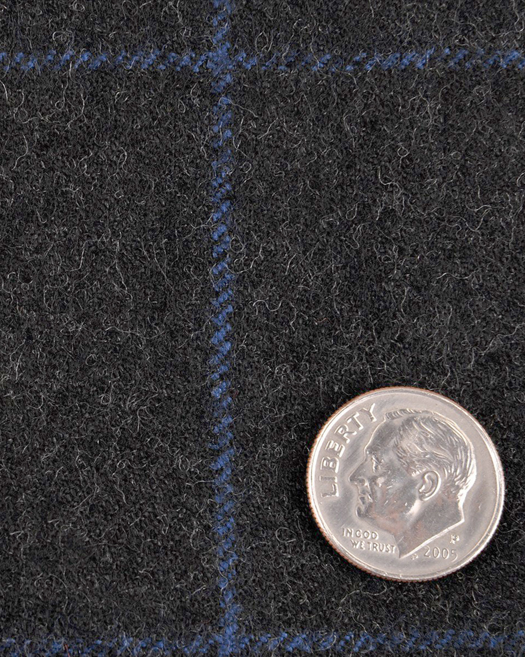 Minnis Flannel: Charcoal Blue Twill Pants - 5