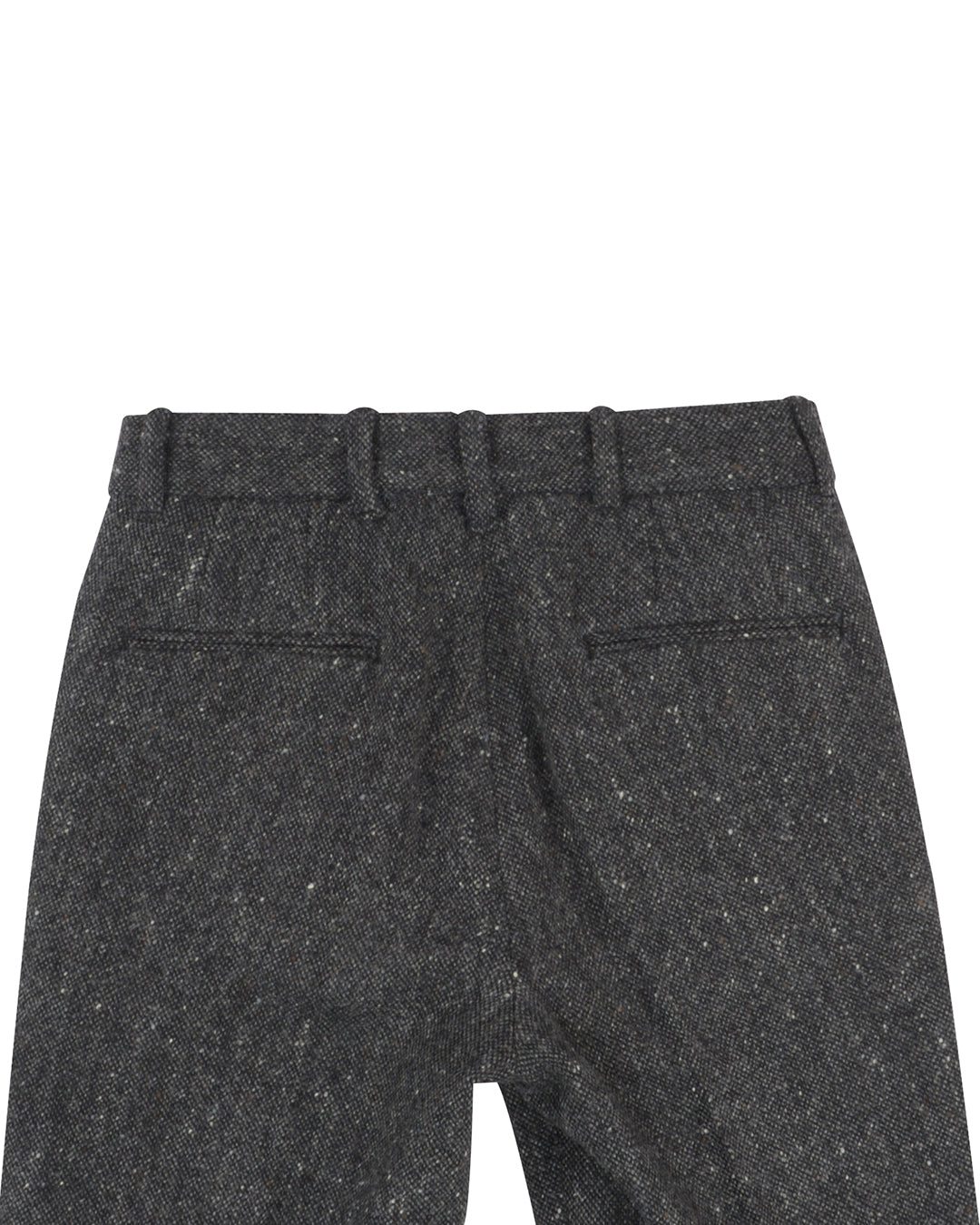 Molloy Plain Donegal Tweed Pants - Dark Grey - 3