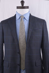 Linen Tie: Black White Houndstooth