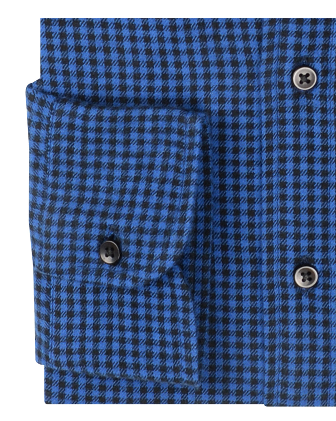 Navy Black Shepherd Checks Flannel - 3