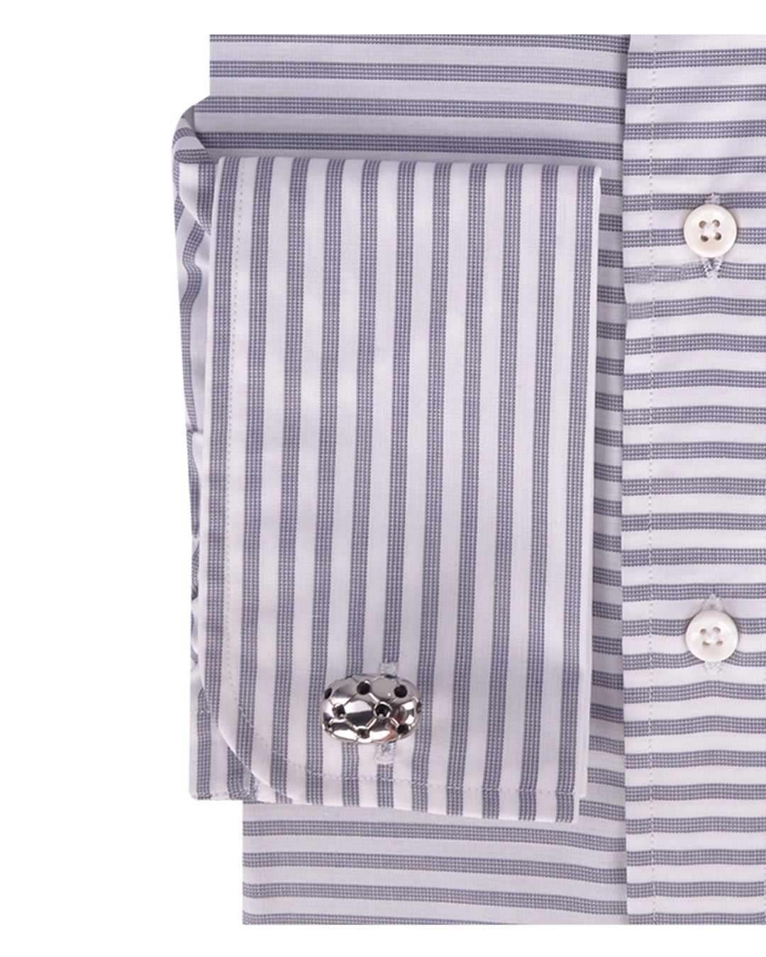 Navy Dot Awning Stripes - 3