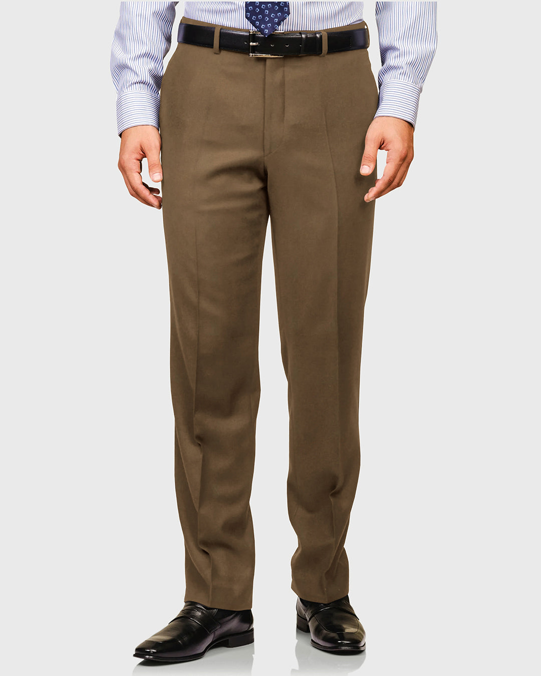 VBC: Sand Woolen Flannel Suit - 3