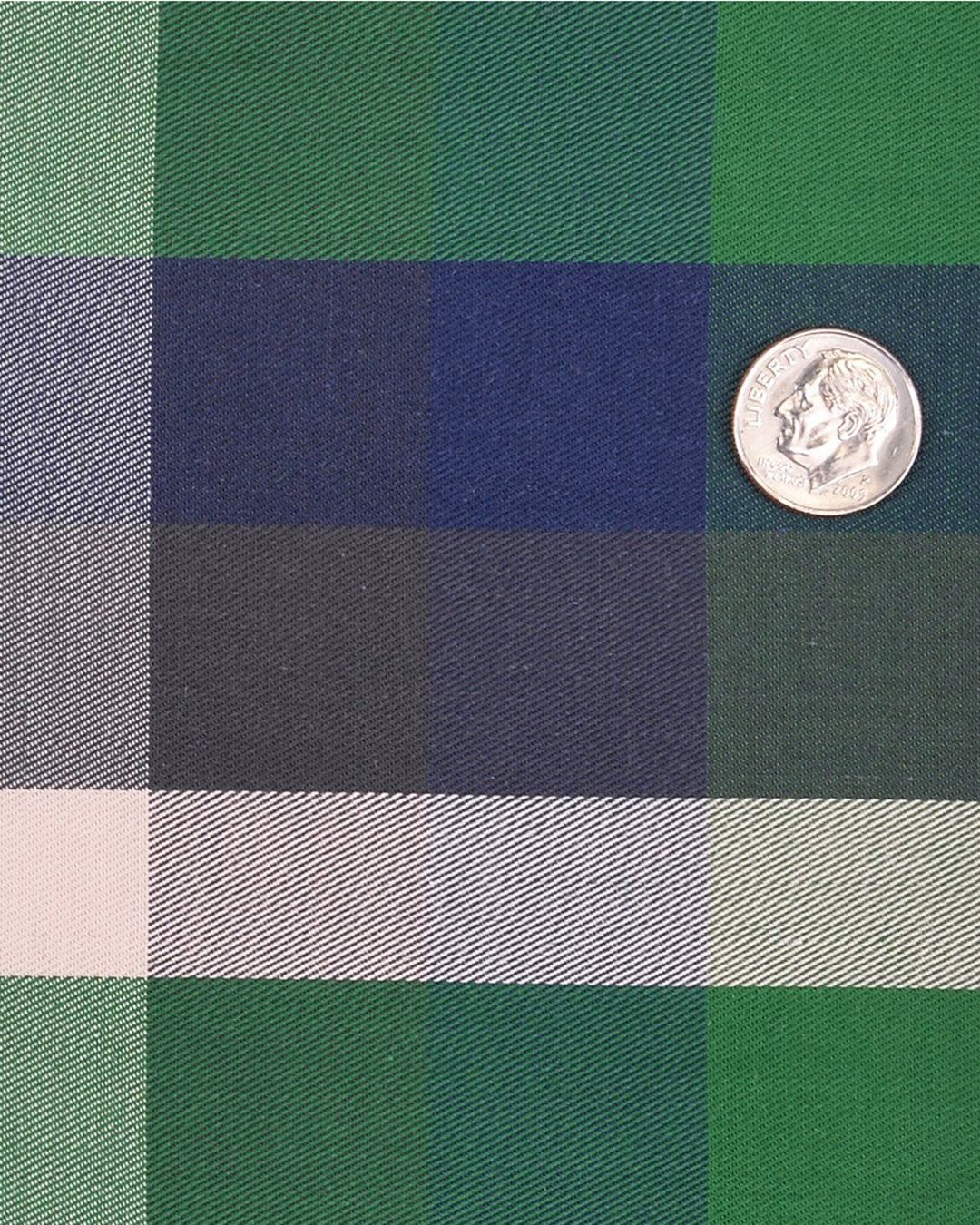 Twill: Green Navy Checks