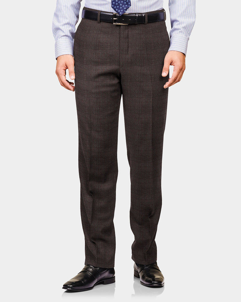 Loro Piana: Maroon Off-white Nailshead