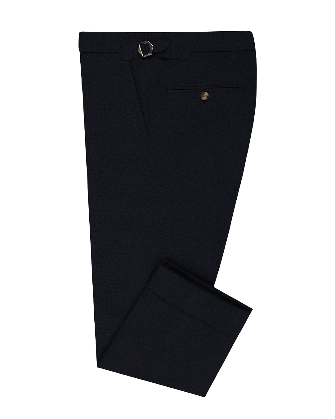 Dark Navy Twill Wool Topcoat - 3