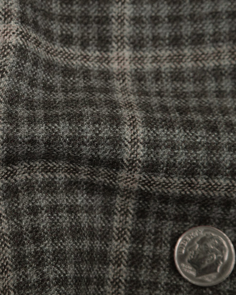 Loro Piana Brown and Grey Tweed Overchecks Pants