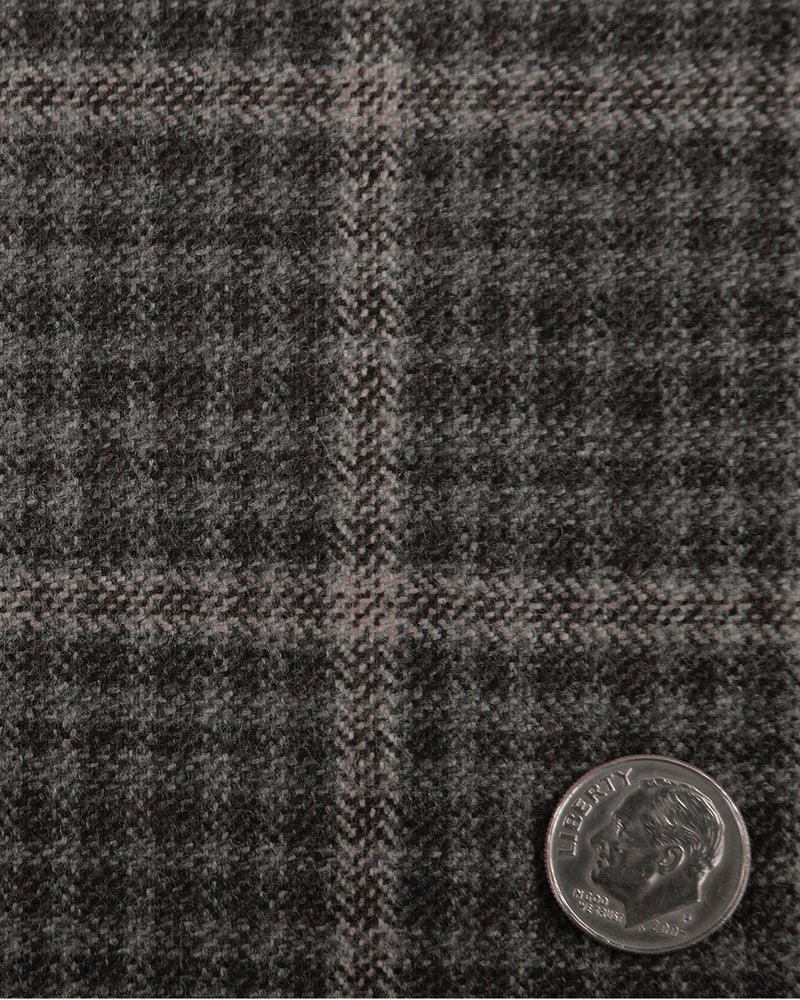 Loro Piana Brown and Grey Tweed Overchecks Pants