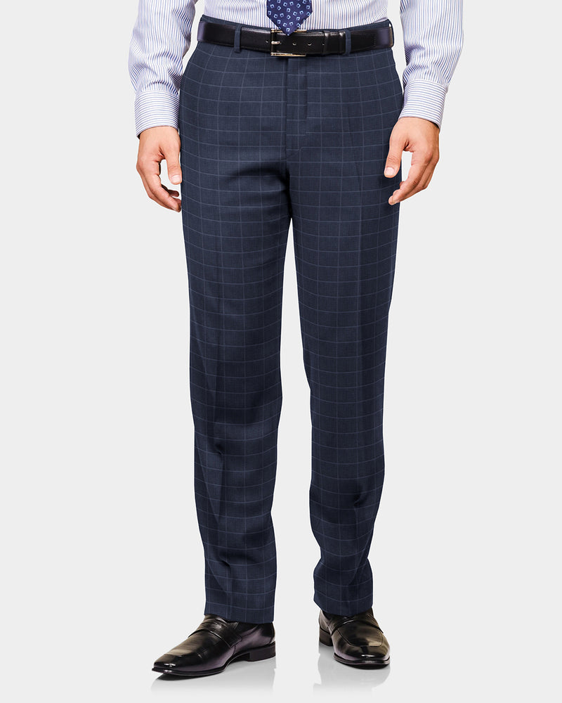 Loro Piana: Dark Blue Windowpane