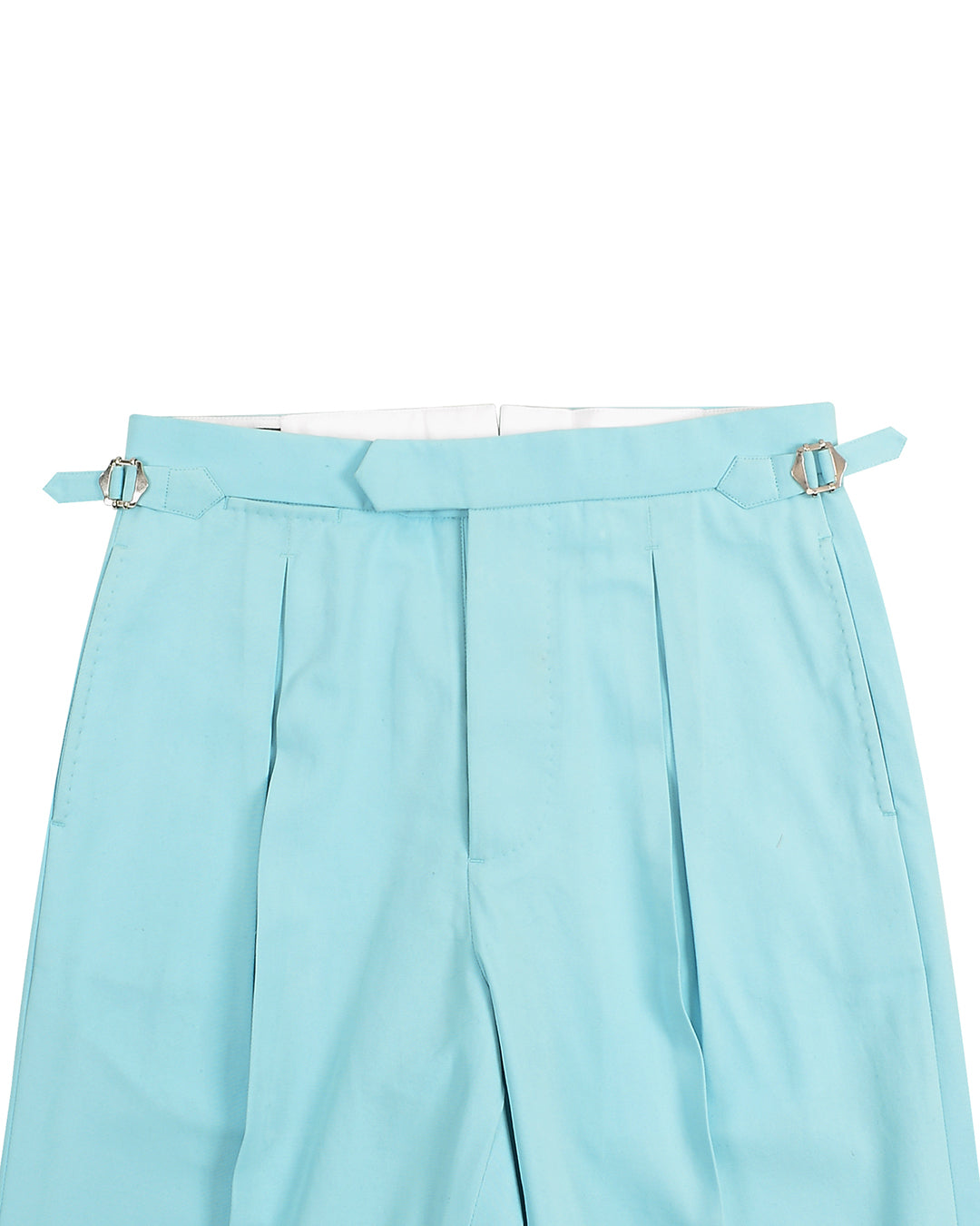 Gulf Stream Blue Cotton Twill Pant - 2