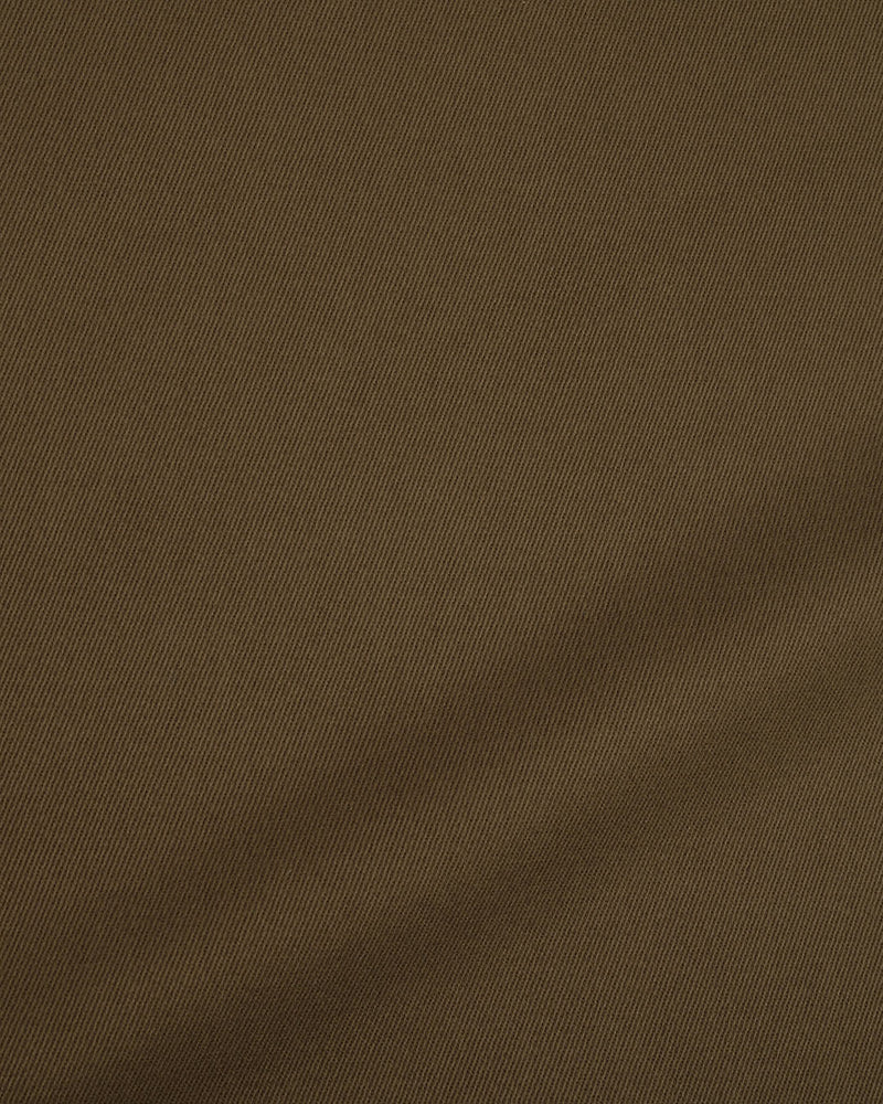 Dacota Soft Dark Brown Stretch Twill Pants