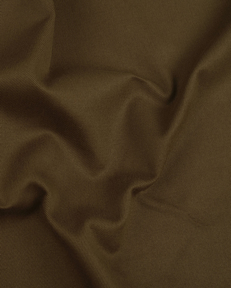Dacota Soft Dark Brown Stretch Twill Pants
