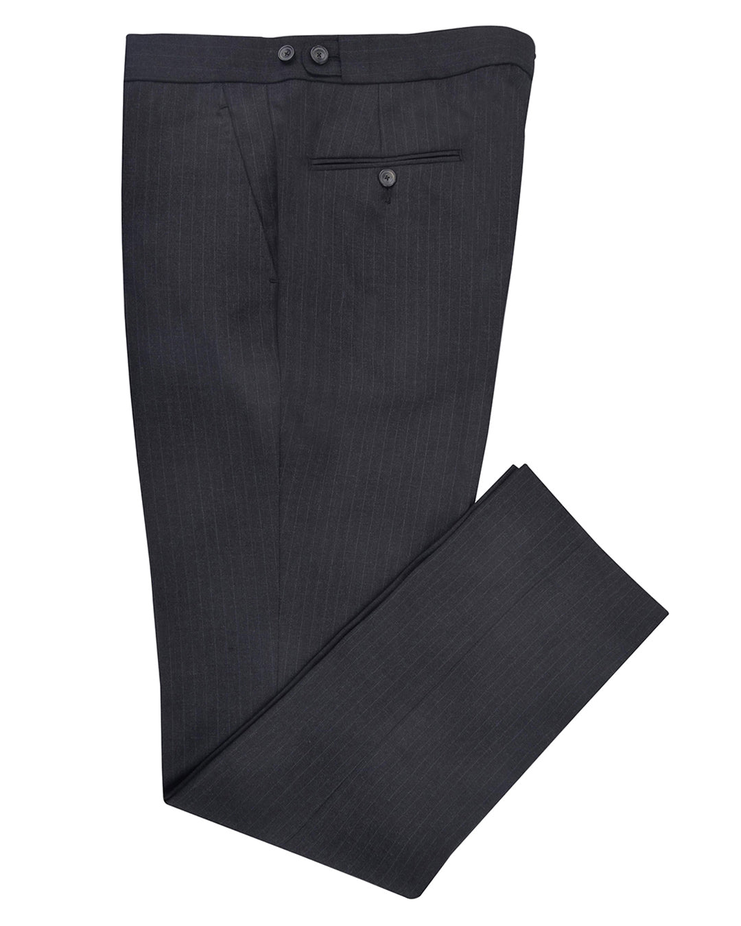 Dugdale Grey Pinstripes on Midnight Grey - 1