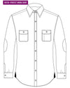 Red Bronze Navy Tattersall Flannel Work Shirt
