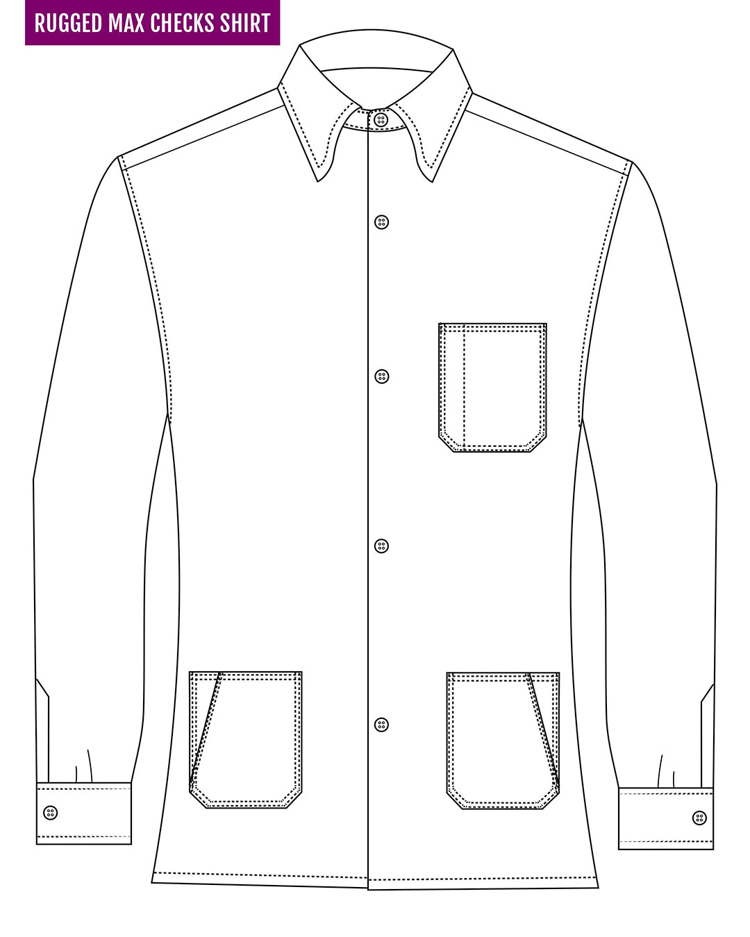 Twill Flannel Dark Blue Work Shirt - 8