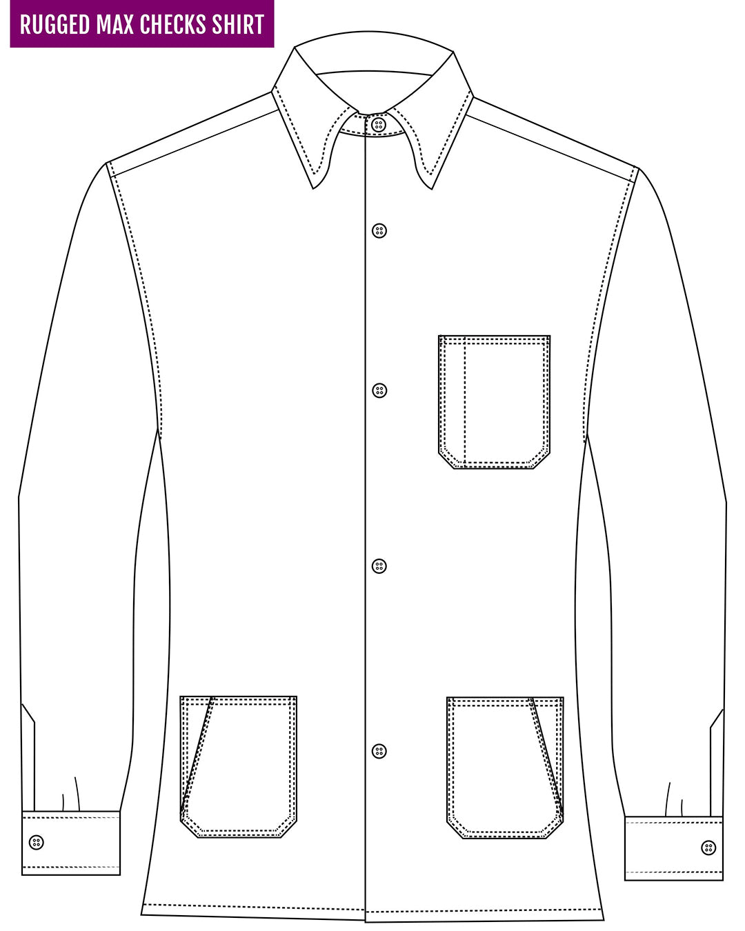 Silver Grey Navy Gingham Flannel Work Shirt - 5