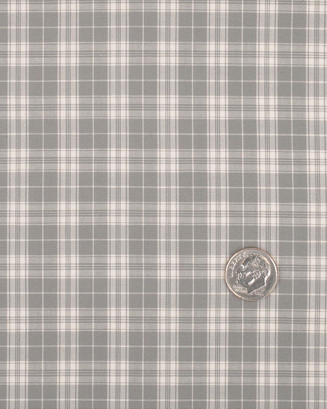 Grey Off-White Tattersall Checks