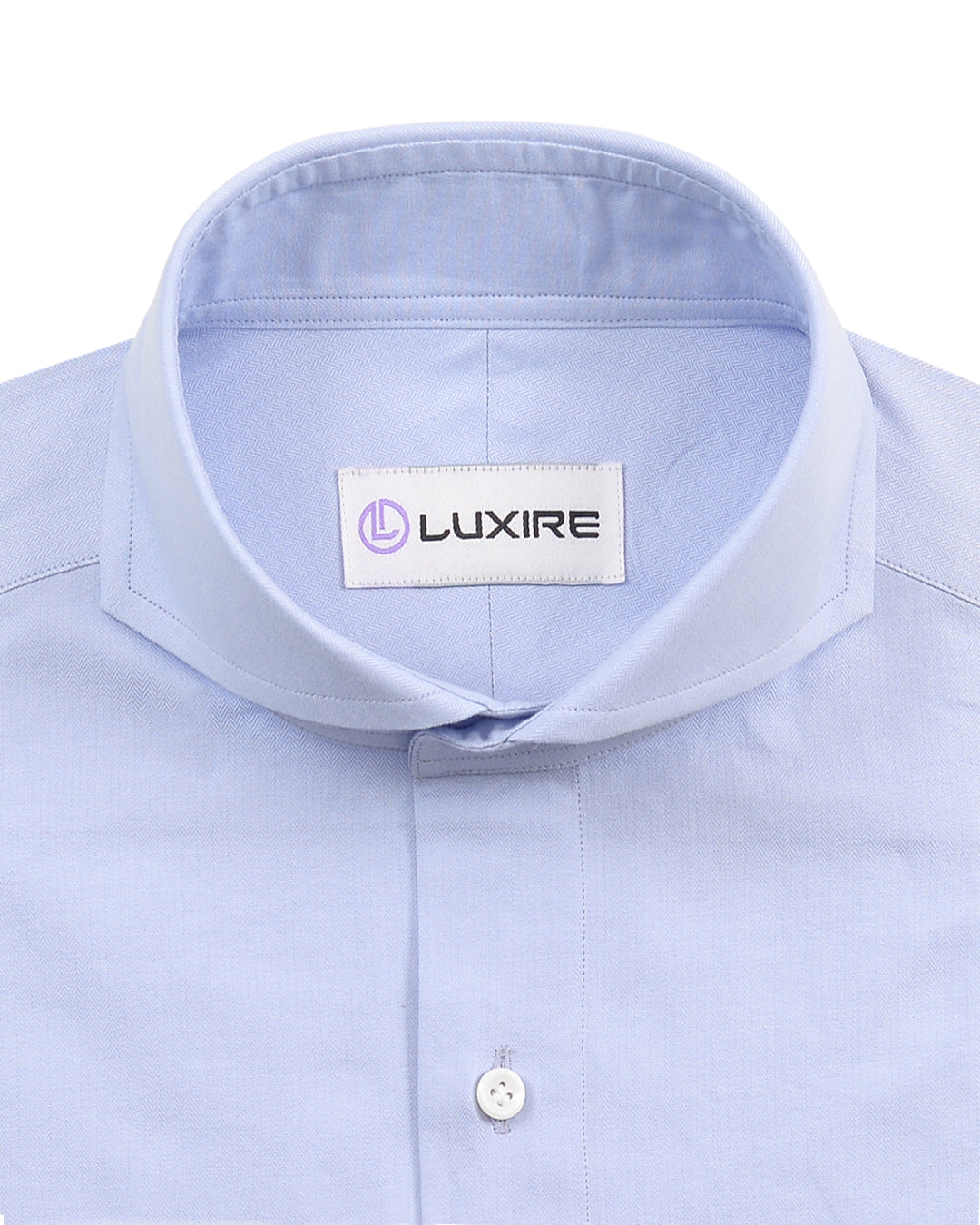 Sky Blue Herringbone Shirt - 2