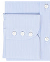Blue on White Pin Stripes Dress Shirt