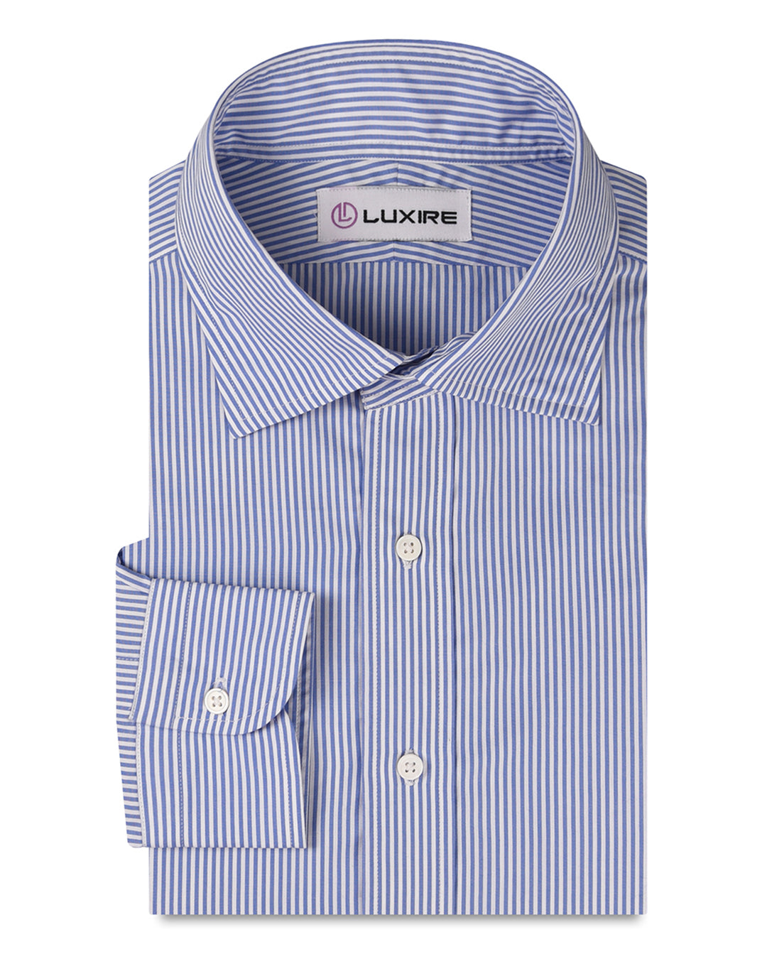 Albini Blue White Candy Stripes - 1