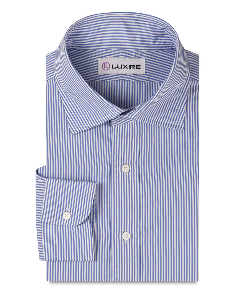 Albini Blue White Candy Stripes