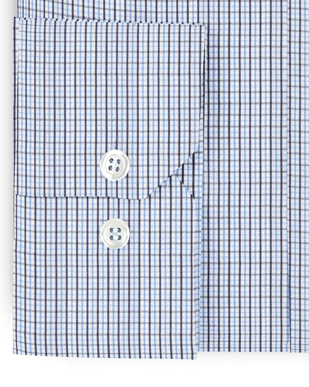 Albini: Blue Tattersal Checks - 3