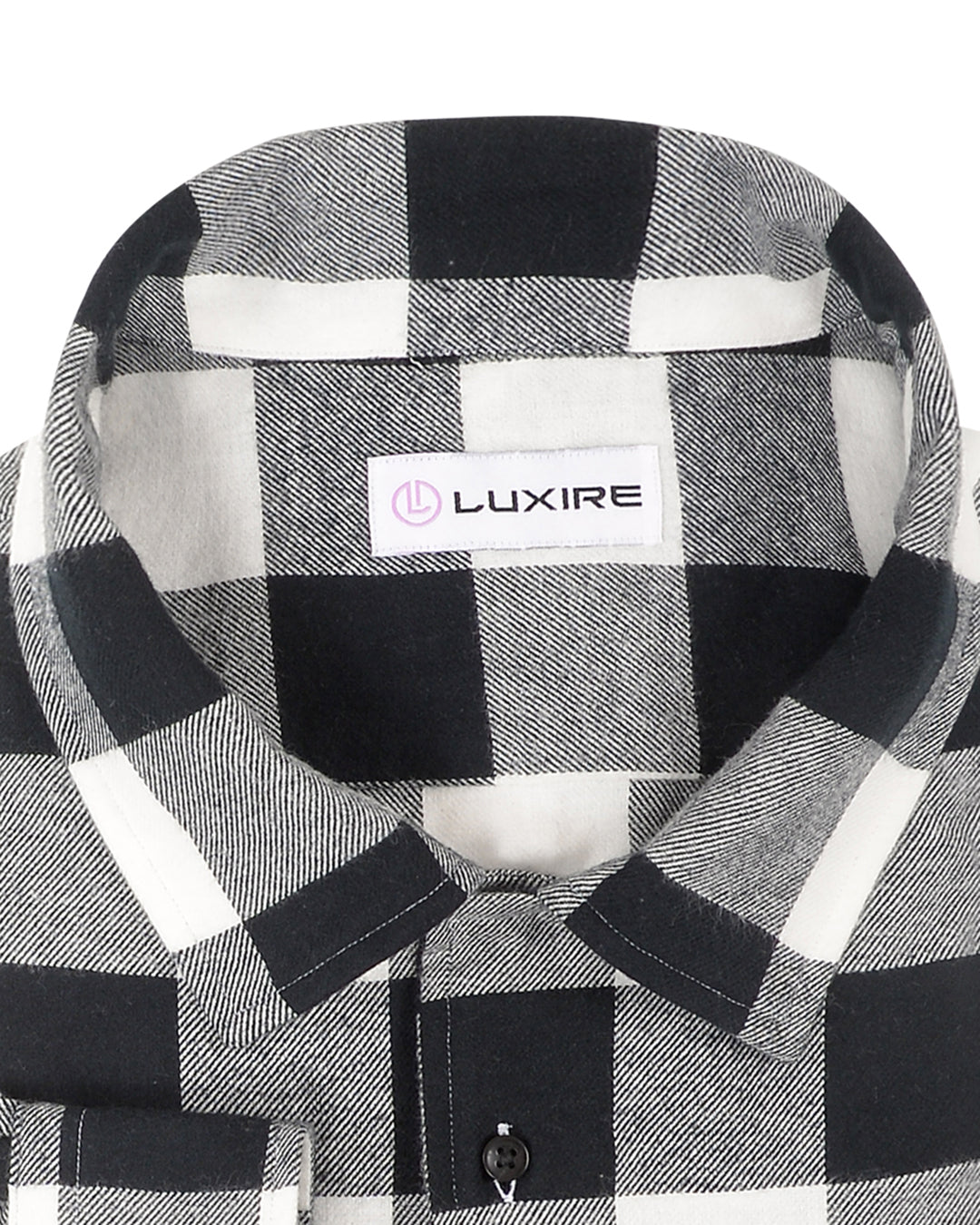 Strong Twill Black on White Checks - 2