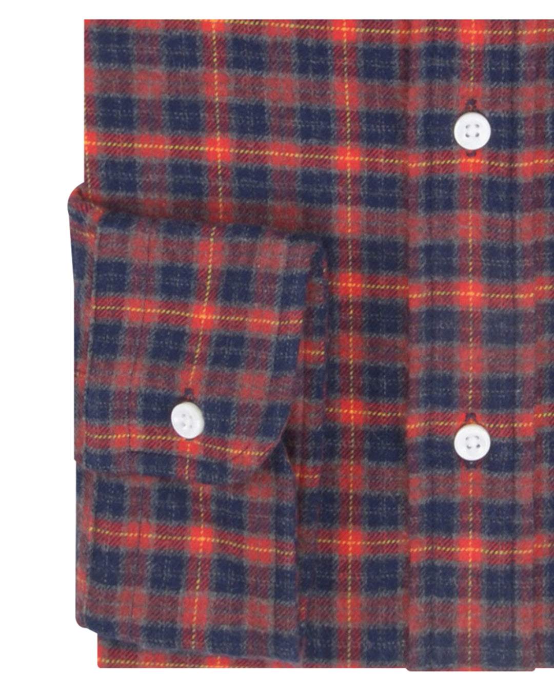 Flannel: Red Navy Grey Tattersall - 3