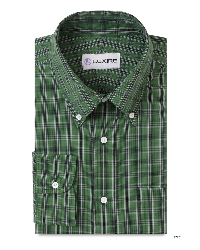 Green Black Tattersall Checks