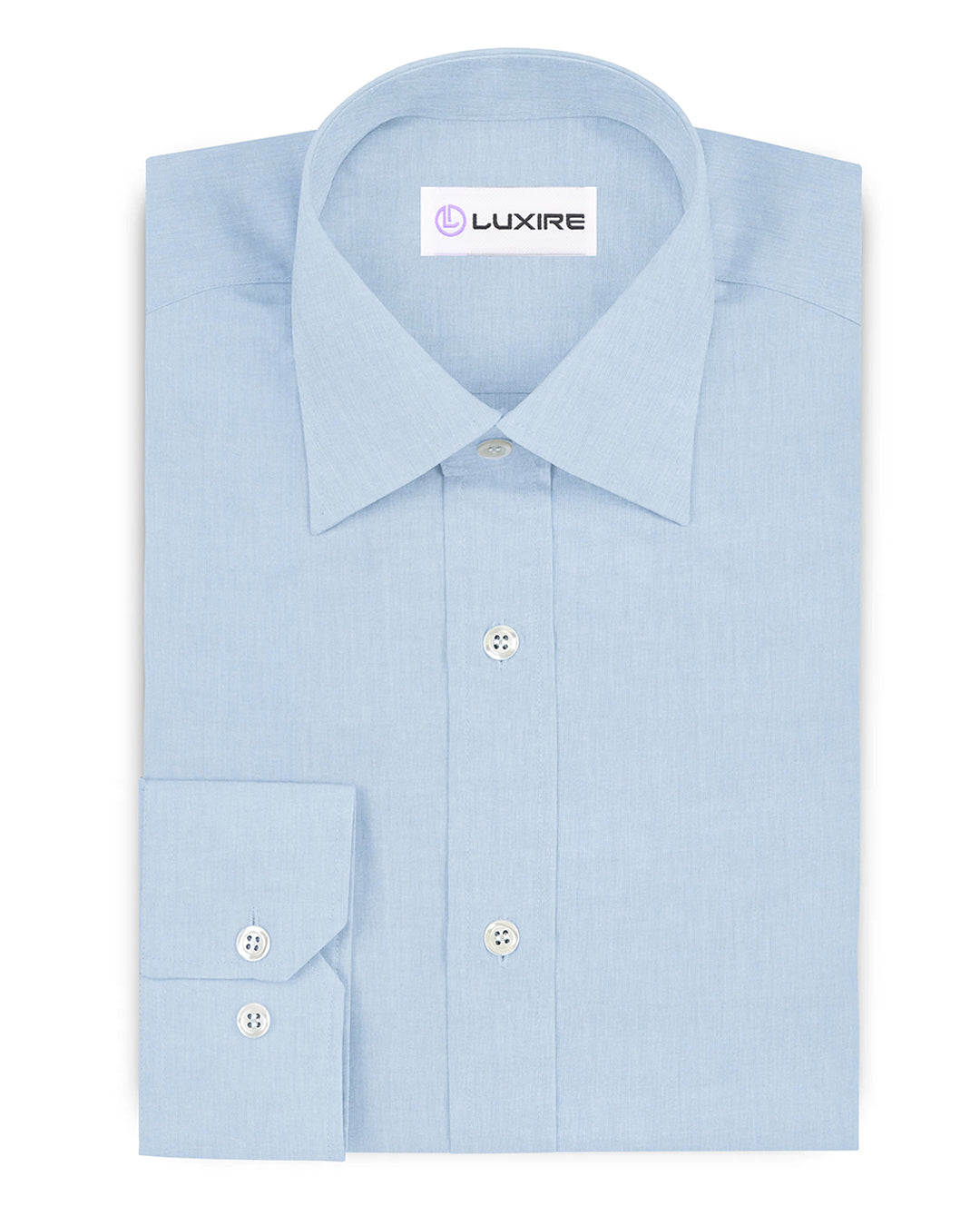Ice Blue Pinpoint Oxford Shirt - 1