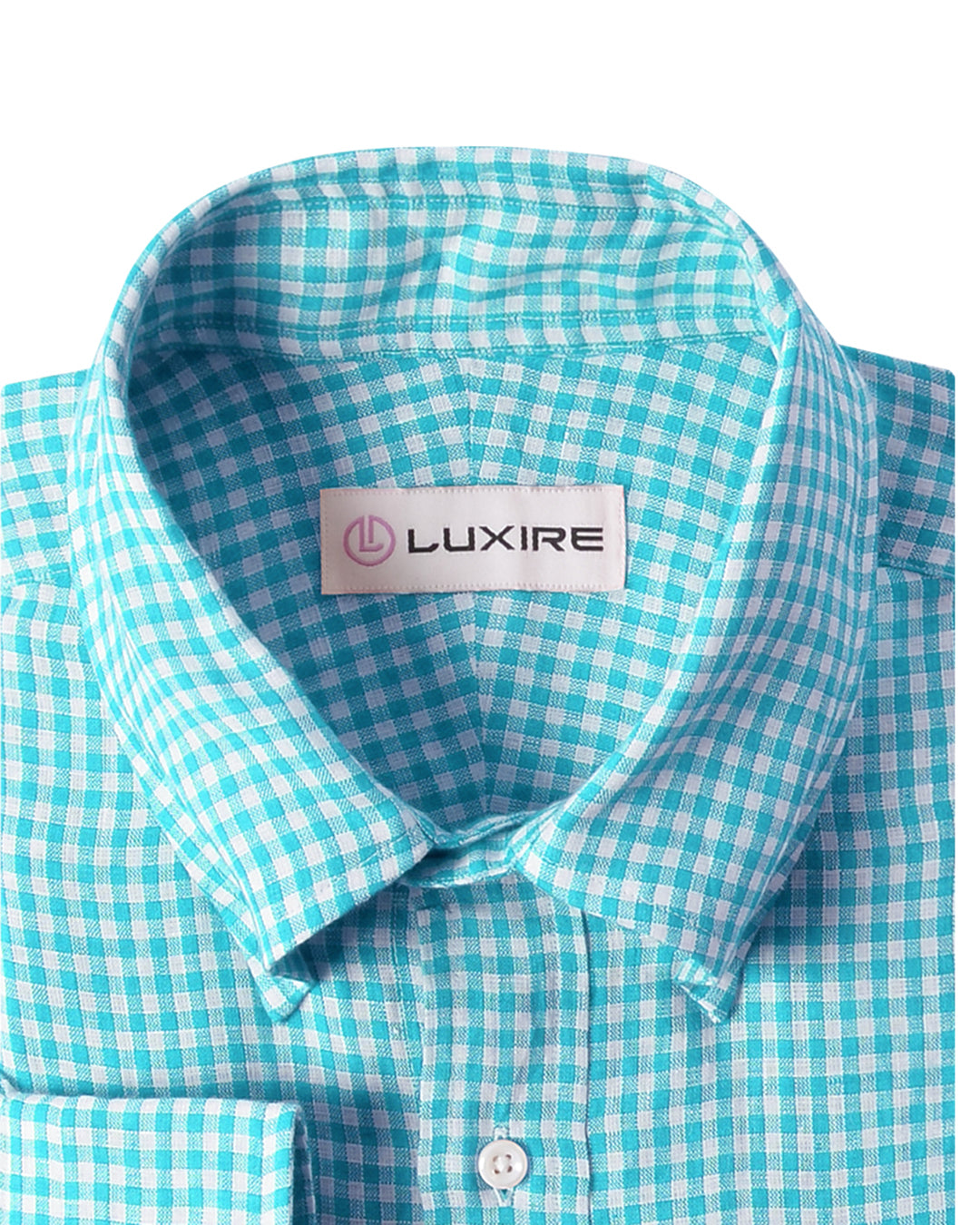 Blue Mini Gingham Linen - 4