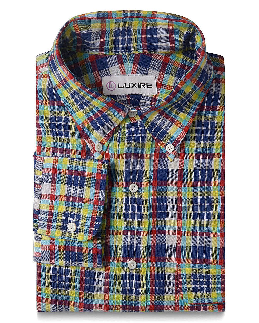 Blue Yellow Bleeding Madras Checks - 1
