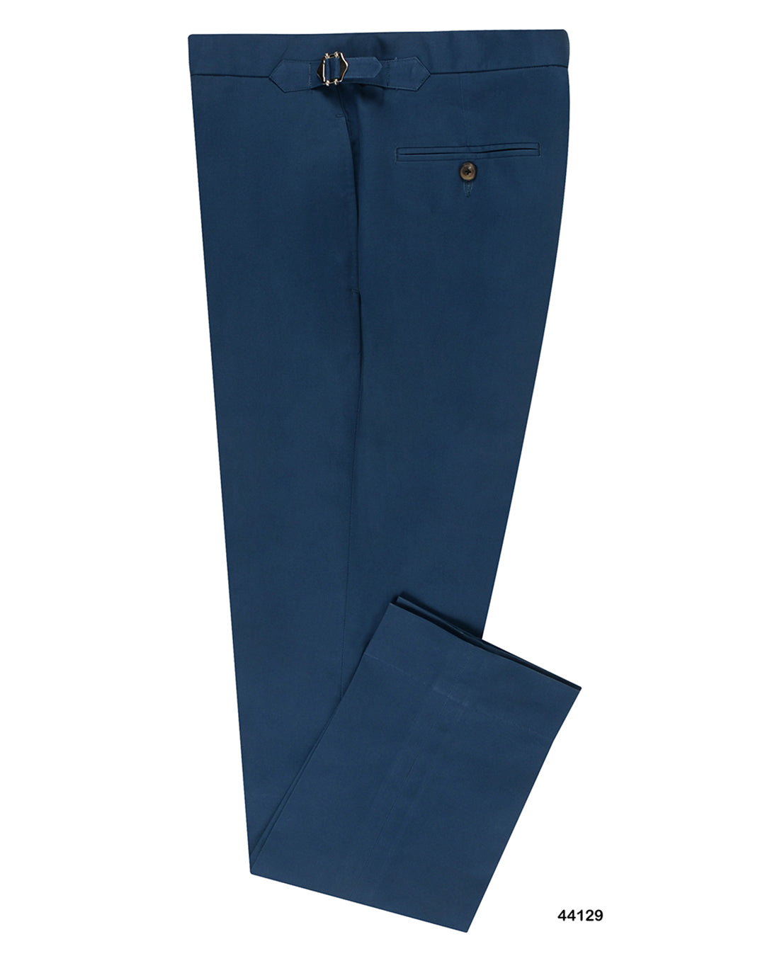 Soft Dark Blue Stretch Twill Pants - 1