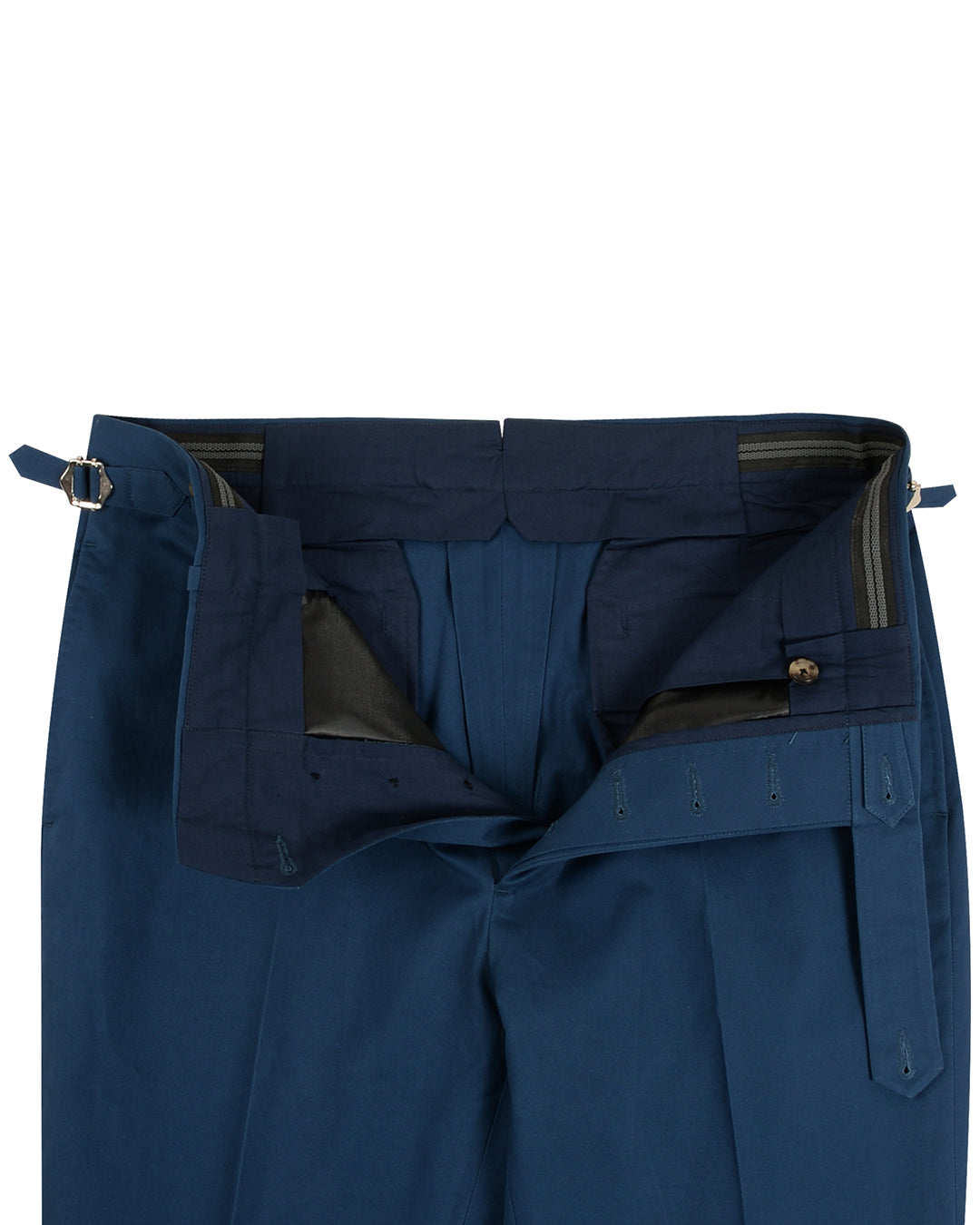 Soft Dark Blue Stretch Twill Pants