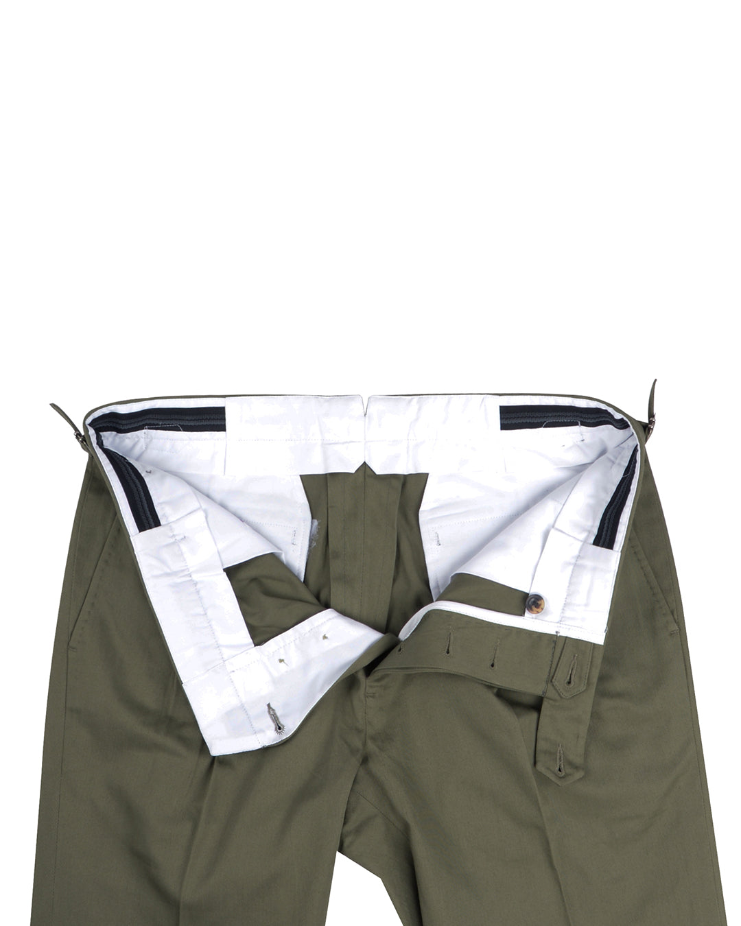 Sondrio: Washed Olive Twill