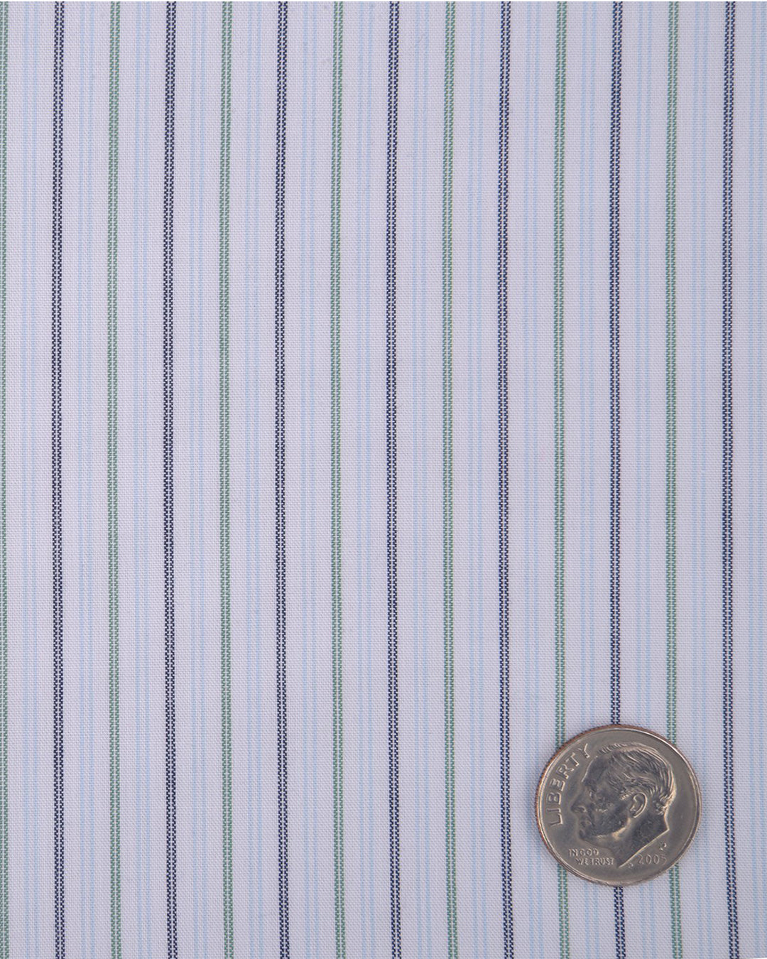 Maya Blue Green Candy Stripes Shirt - 4