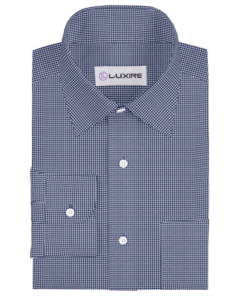 Prussian Blue Gingham Checks