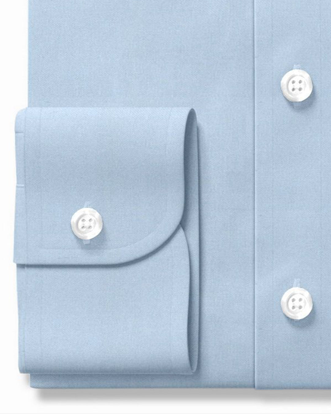 Sky Blue Plain Business Shirt - 3