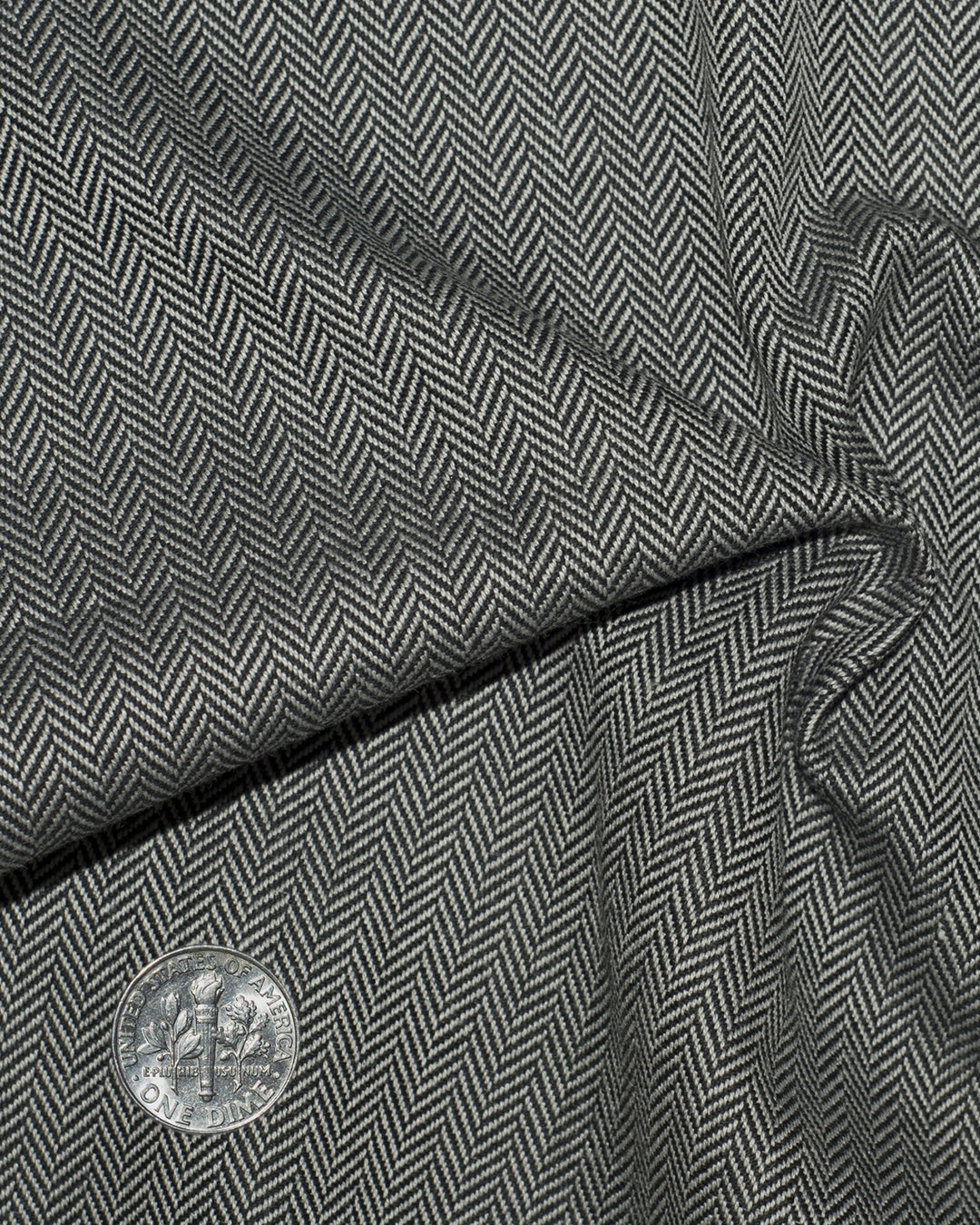 Grey Herringbone Shirt - 4