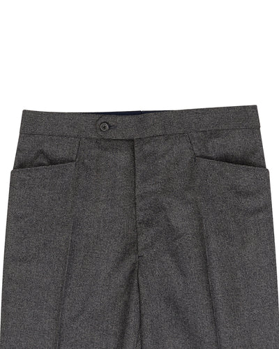VBC Super 120's Flannel Mid Grey Mini Houndstooth checks