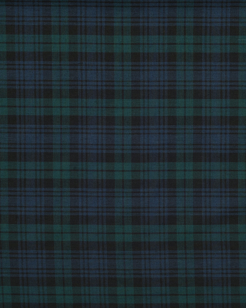 Blue and Green Herringbone Shirt