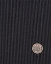 Navy on Black Stripes Seersucker